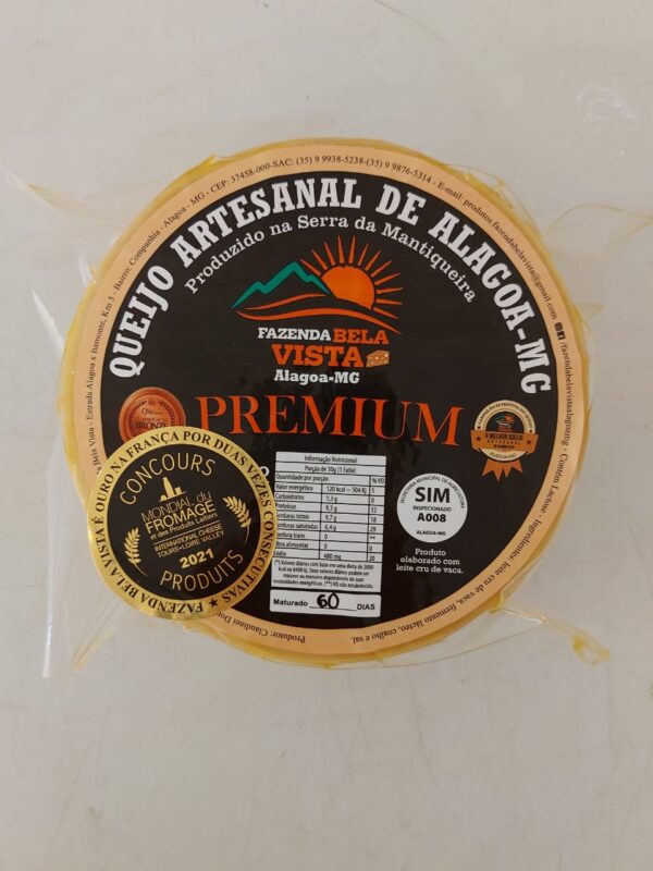 Queijo Artesanal Premium Fazenda Bela Vista 60 dias 1kg (Ouro no Mundial de Queijos da França em 2019 e 2021) - Image 6