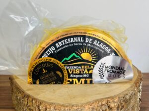 Queijo Artesanal Premium Fazenda Bela Vista 60 dias 500g (Ouro no Mundial de Queijos da França em 2019 e 2021)